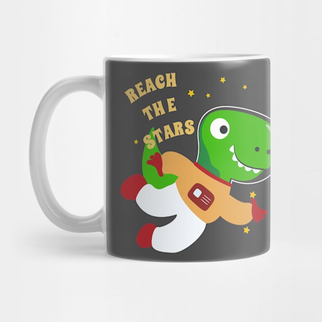 Cute dinosaur astronaut. by KIDS APPAREL